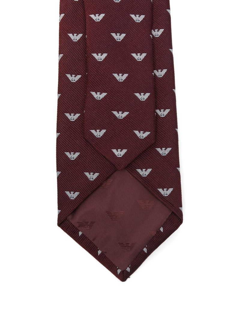 bordeaux logo-motif tie 3