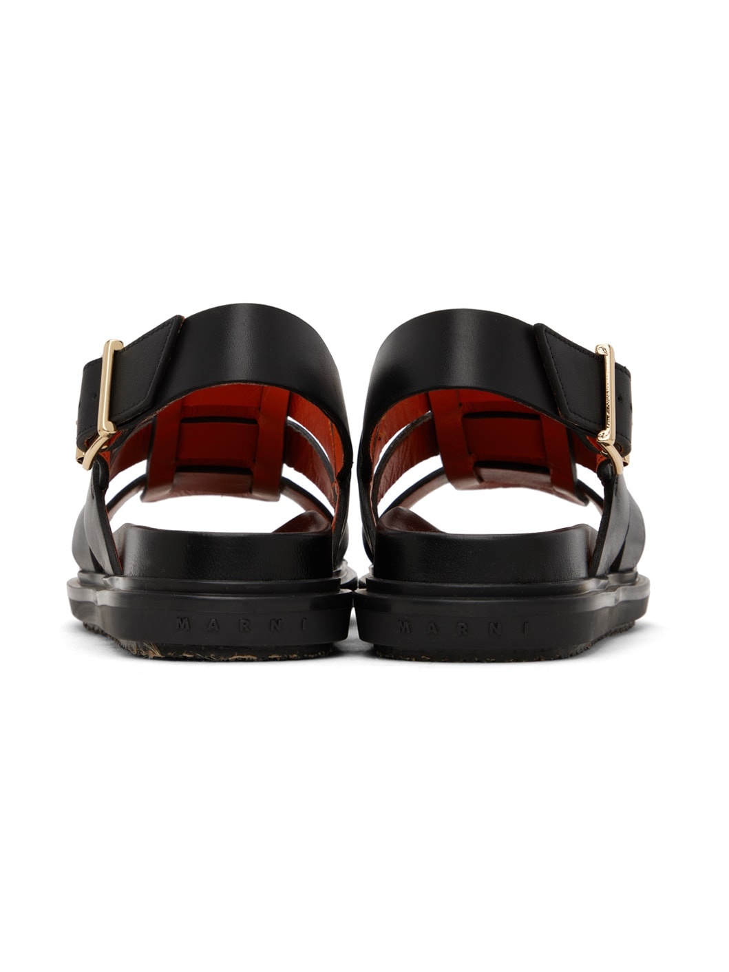 Black Gladiator Fussbett Sandals - 2