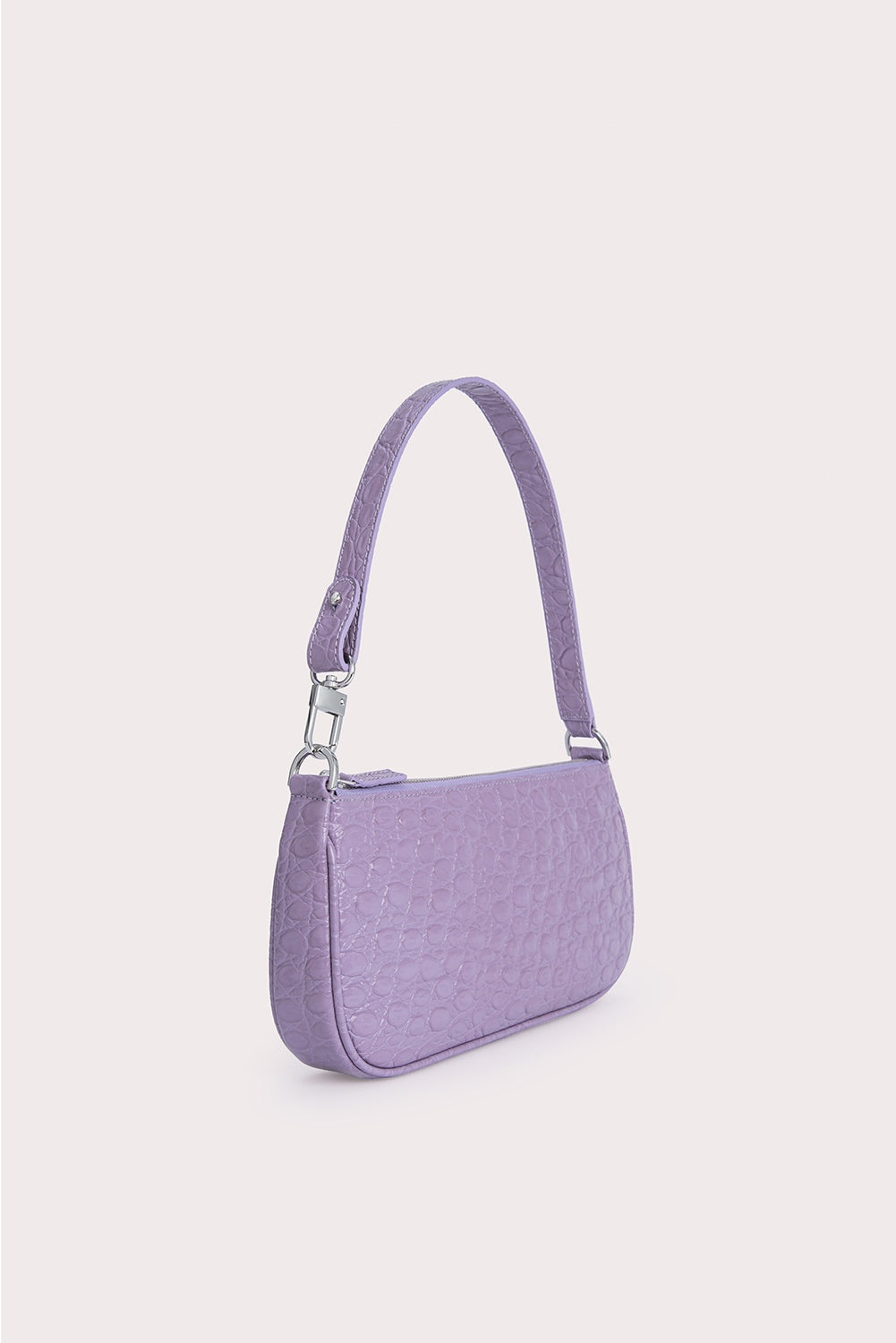 Rachel Purple Haze Circular Croco Embossed Leather - 3