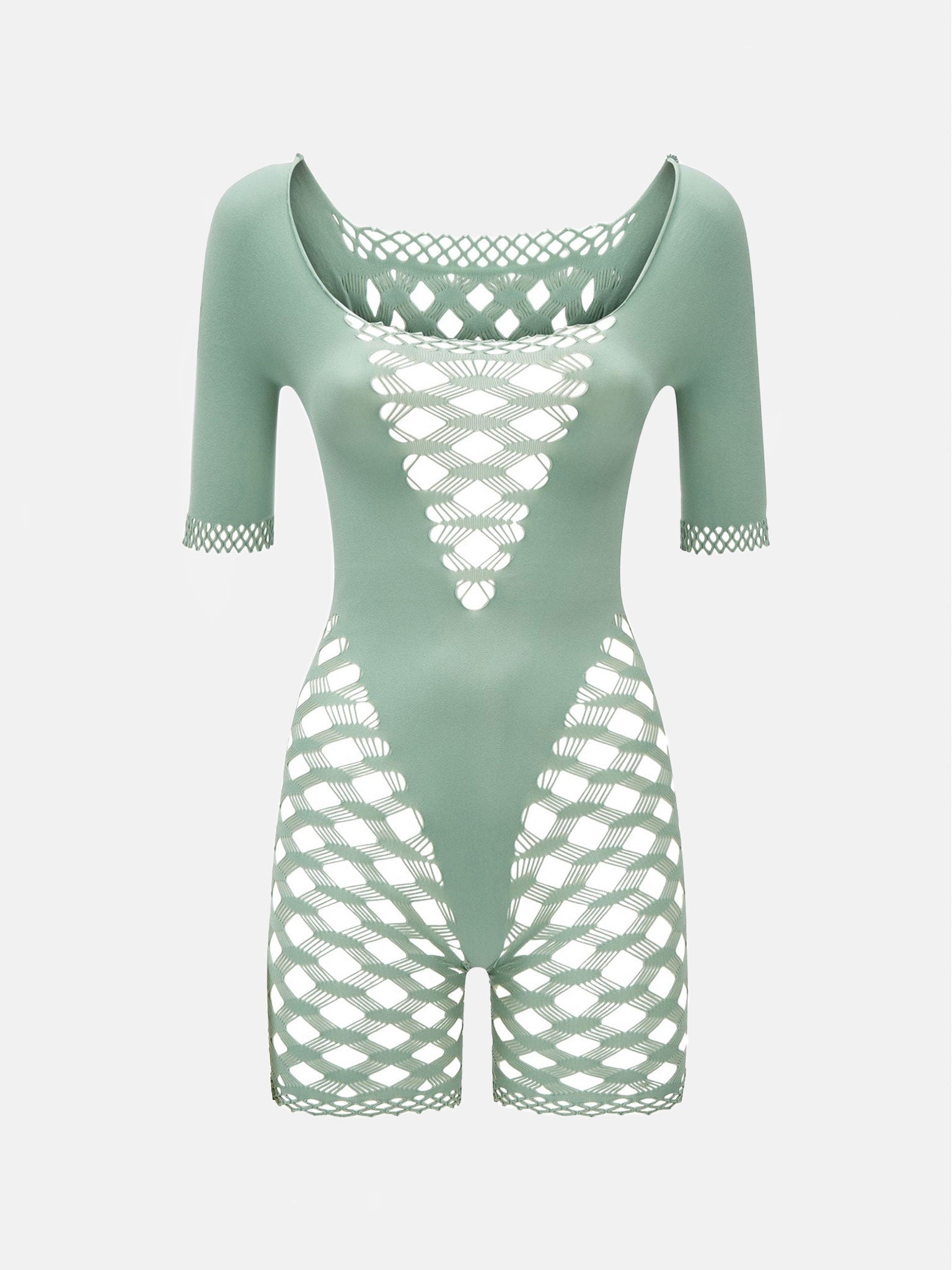 SHELLY PLAYSUIT SEAFOAM - 1