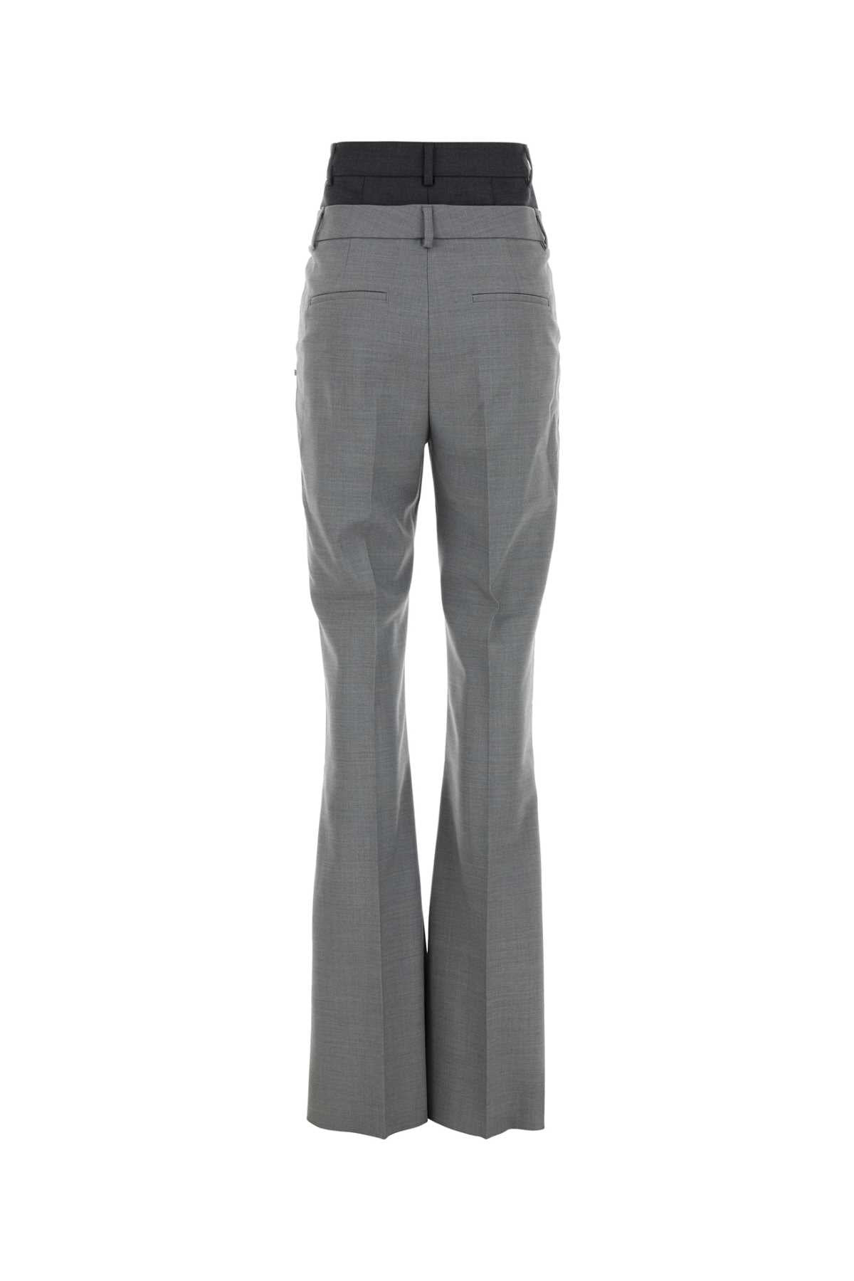 Sportmax Women Grey Wool Lince Pant - 2