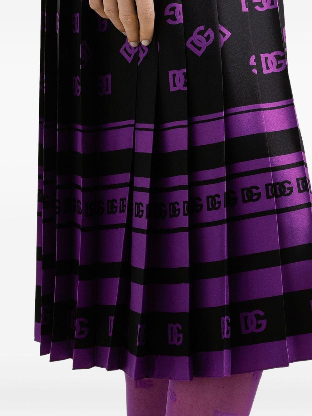 pleated midi skirt - 5