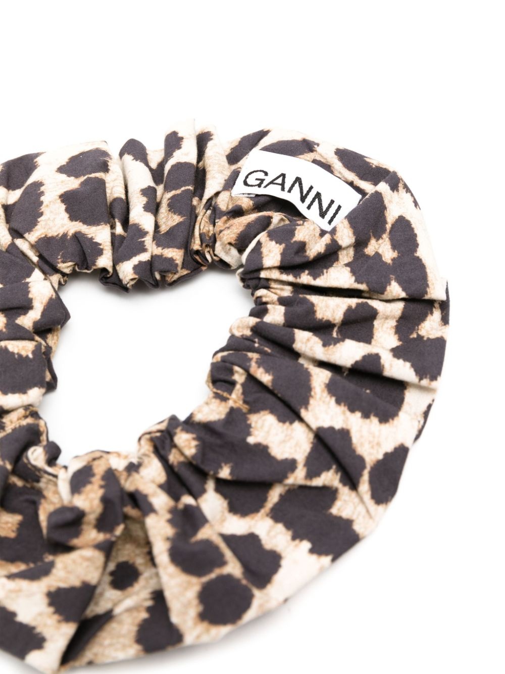 animal-print organic cotton scrunchie - 2