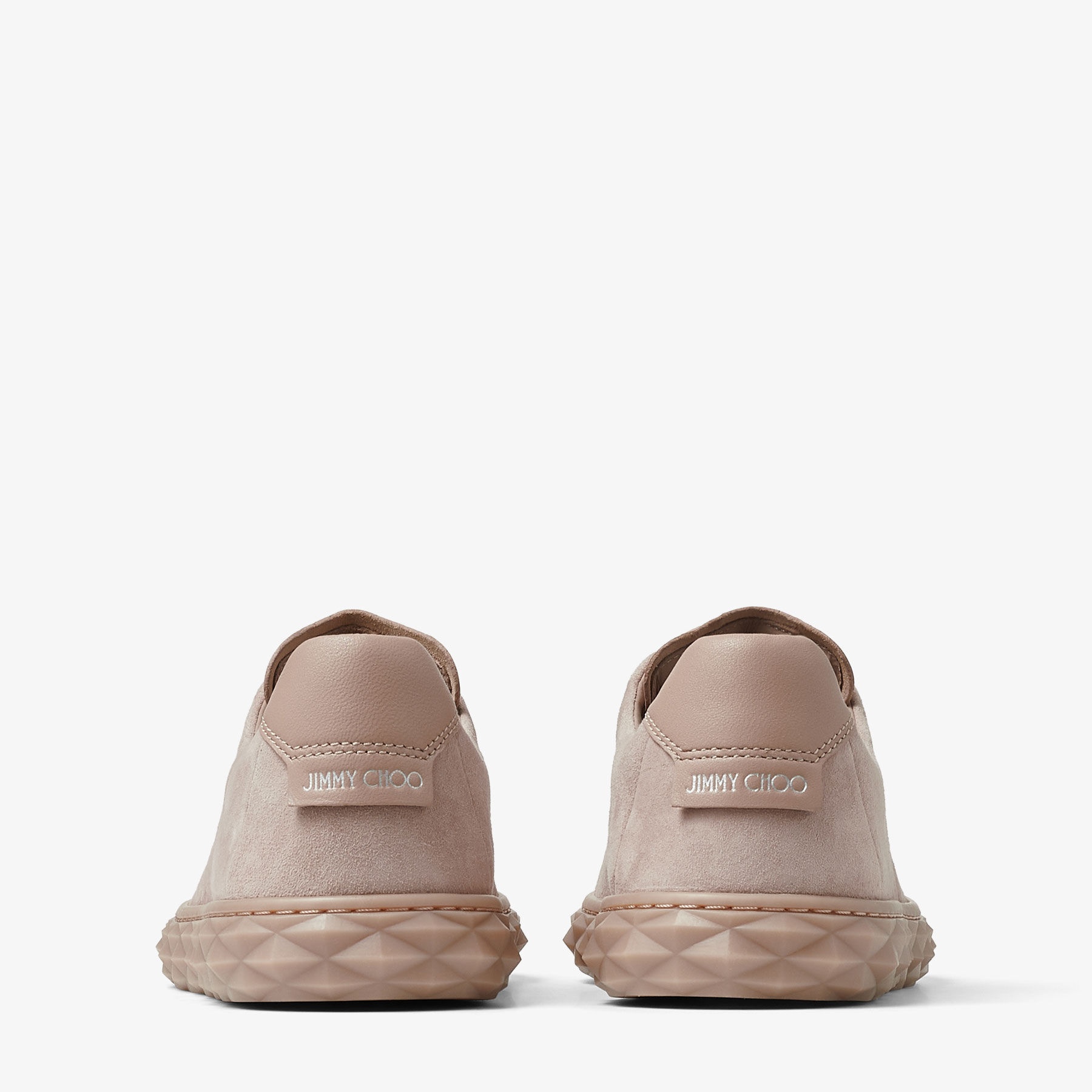 Diamond Light/F
Ballet Pink Suede and Nappa Low-Top Trainers - 7