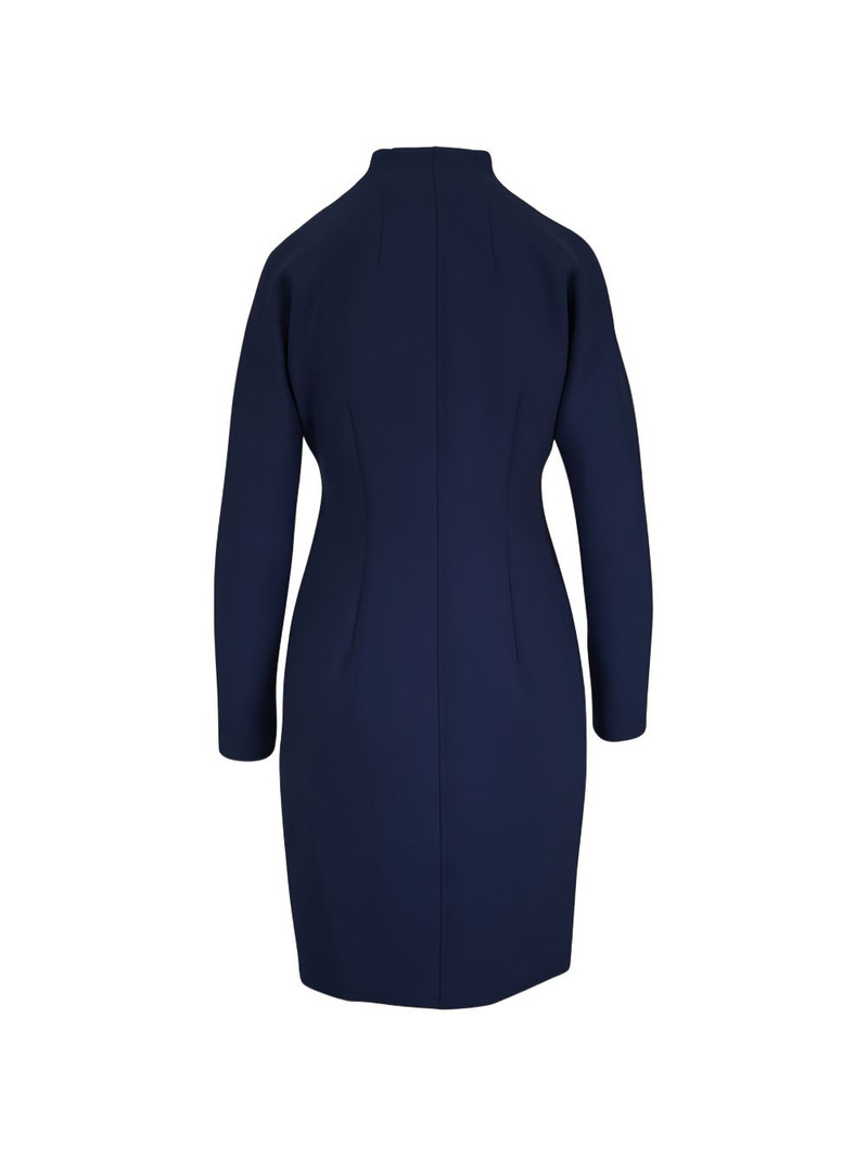 AKRIS mock-neck long-sleeve mini dress outlook