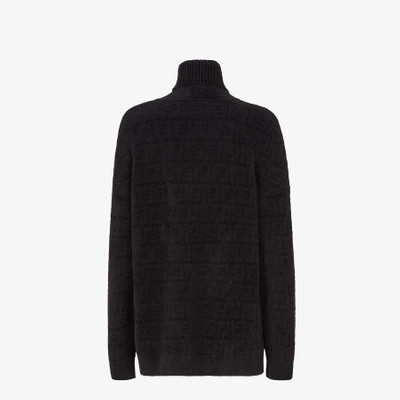 FENDI Black velvet sweater outlook