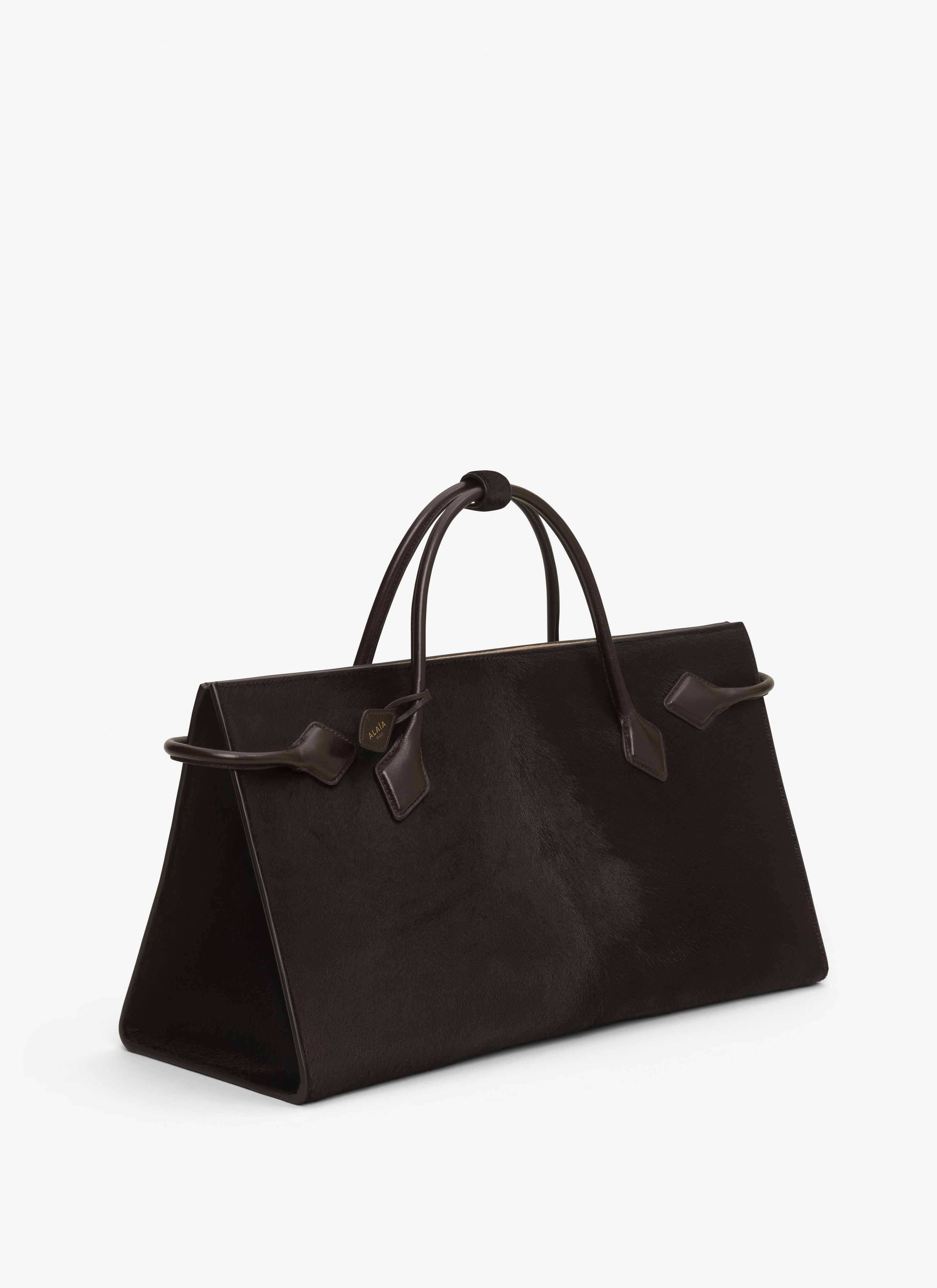 LE TECKEL TOTE BAG IN HAIRCALF LEATHER - 3