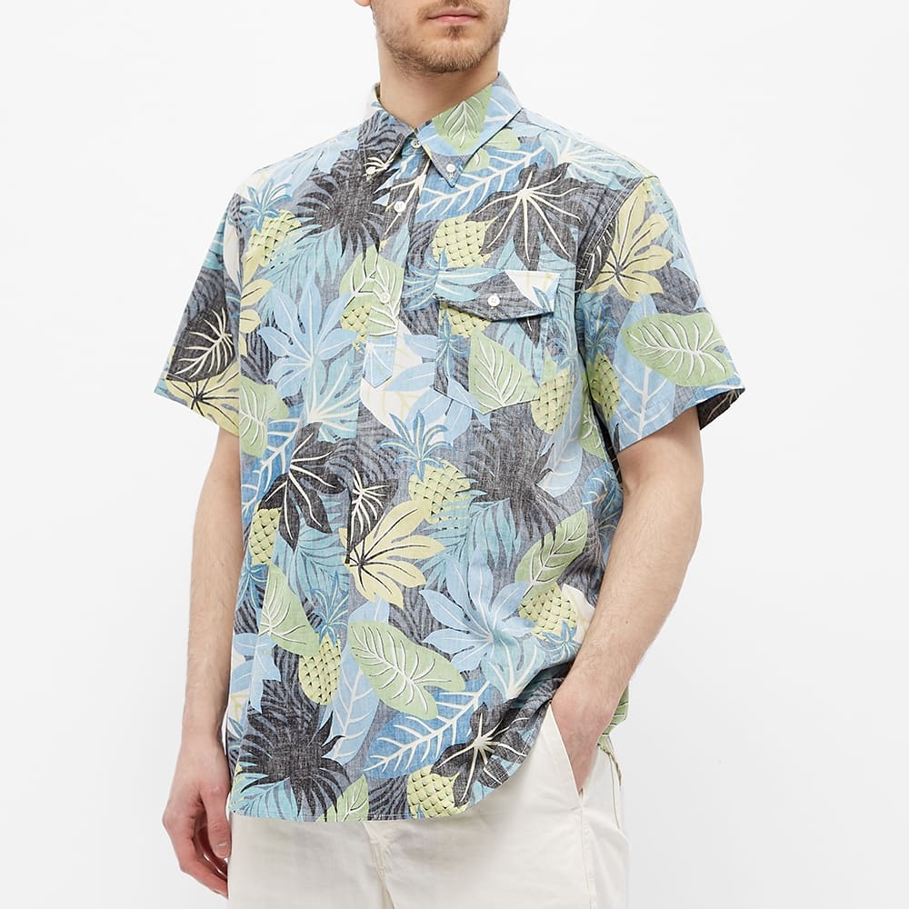 Engineered Garments Short Sleeve Hawaiian Popover Button Down Shirt - 4