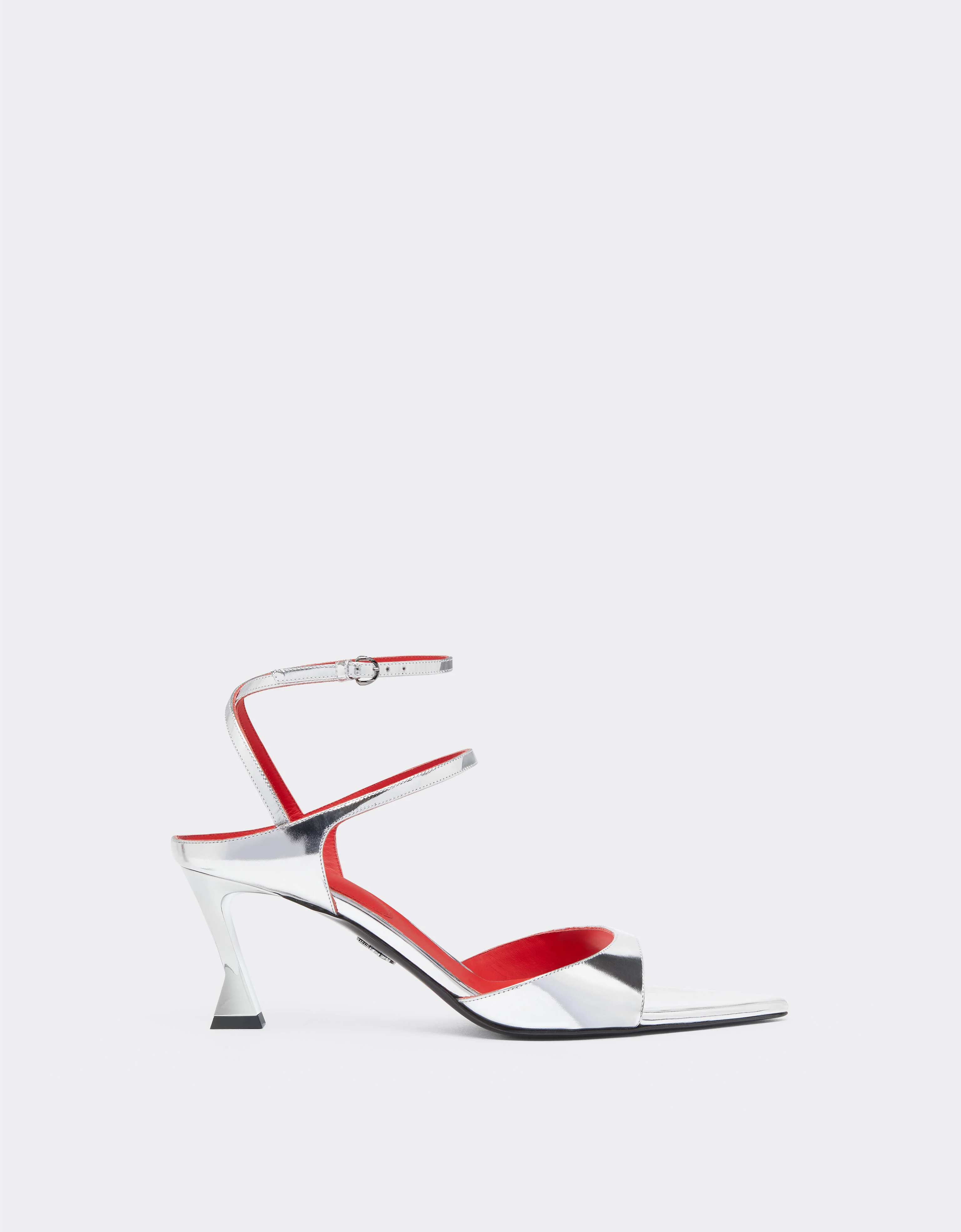 Slingback sandal in mirrored leather - 1