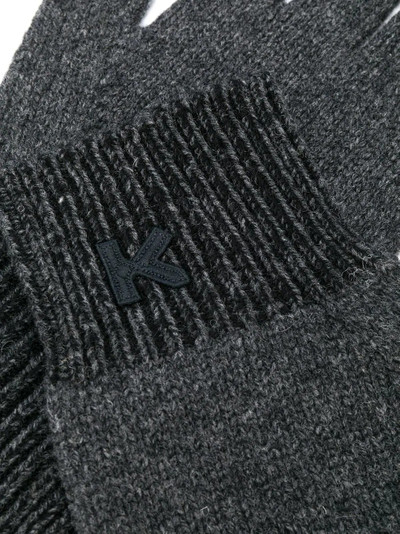 KENZO logo stitched knitted gloves outlook