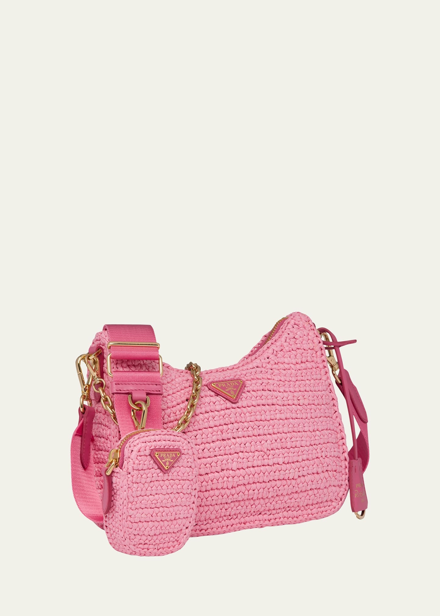 Re-Edition 2005 Raffia Chain Shoulder Bag - 2