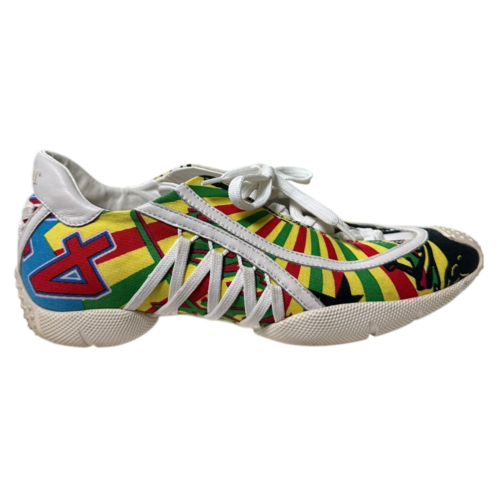 CHRISTIAN DIOR Fall Winter 2003 Rasta Mania Laced Up Sneakers - 4