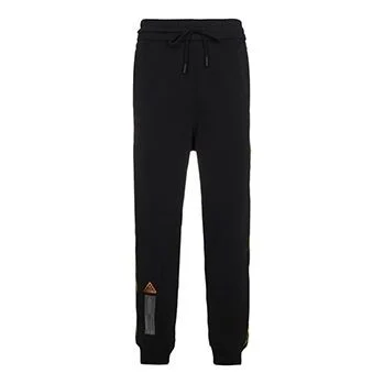 Off-White C/O Virgil Abloh Men's Black Tape Sweat Pants Black OMCH007S180030081000 - 1