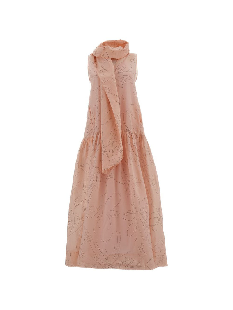 A-line floral-print maxi dress 1