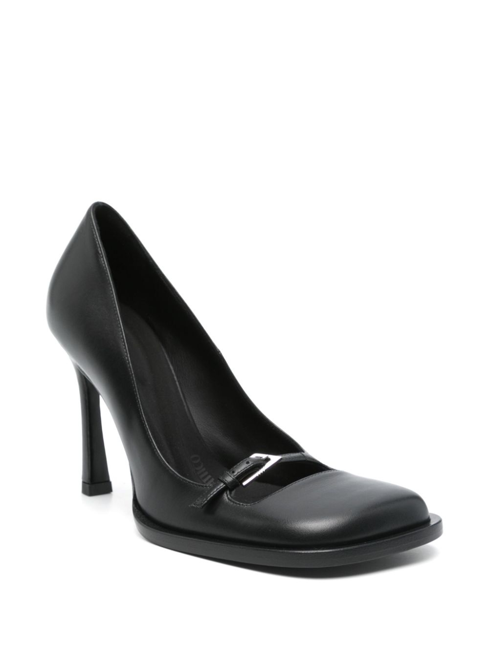 100mm leather pumps - 2