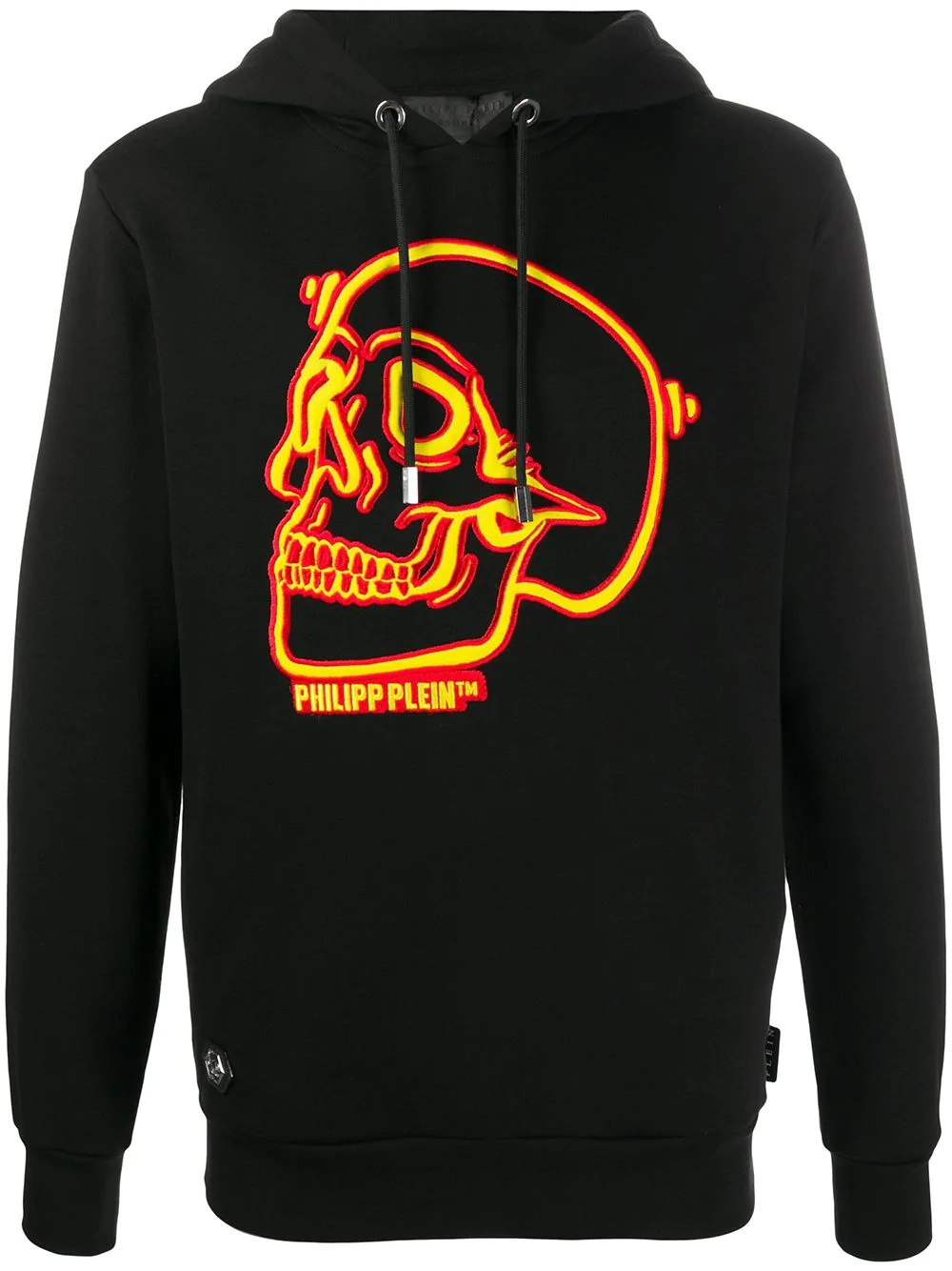 skull print hoodie - 1