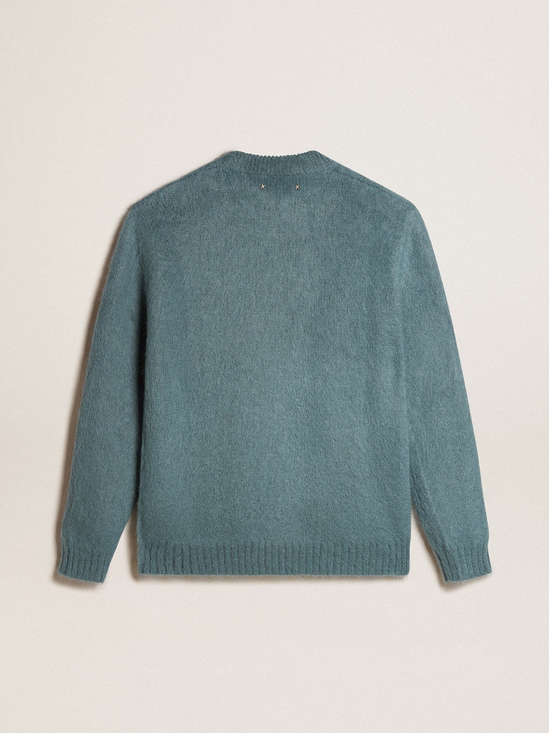 Powder-blue mohair sweater 5