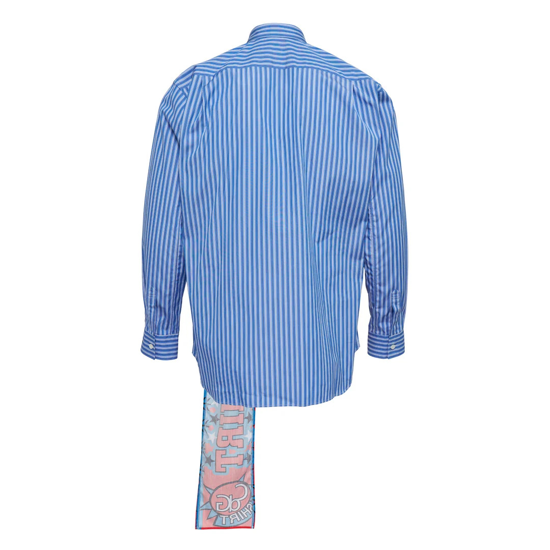 Yarn Dyed Cotton Stripe Poplin Shirt - 2