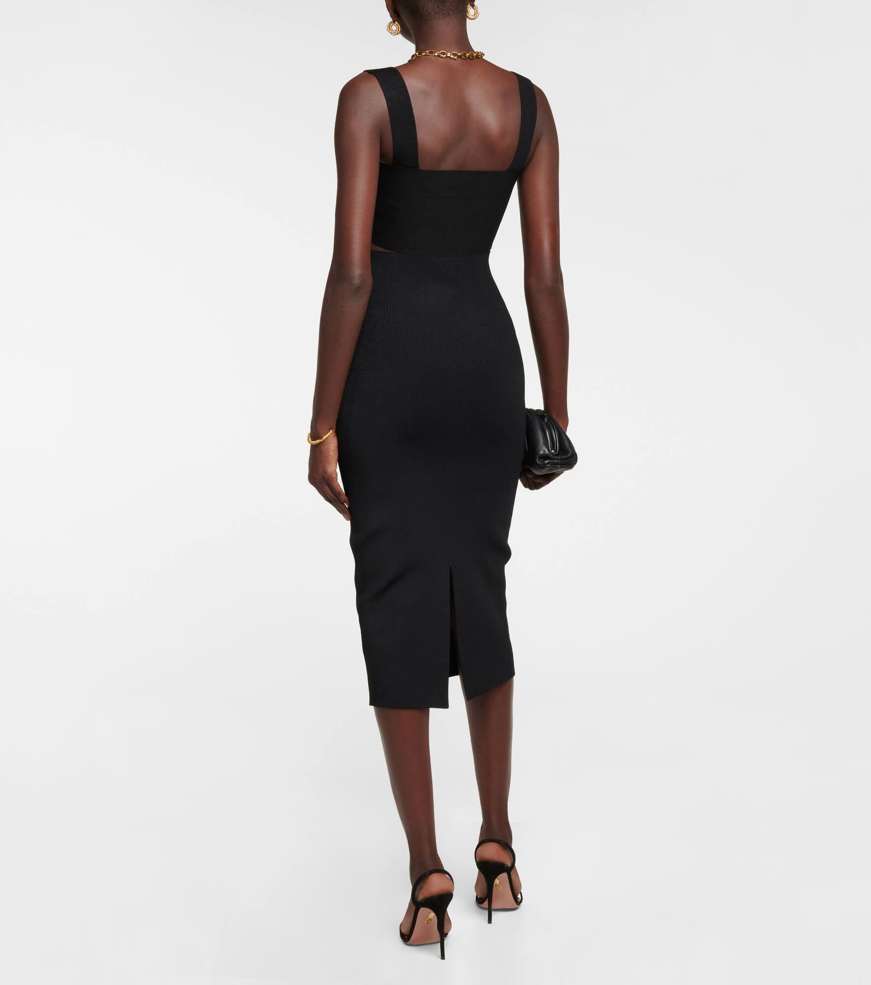 VB Body high-rise knit midi skirt - 3