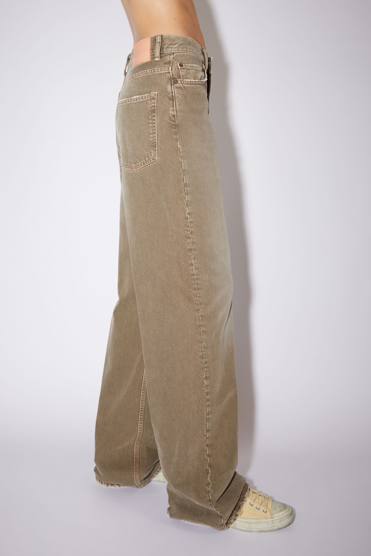 Loose bootcut jeans - Beige - 4