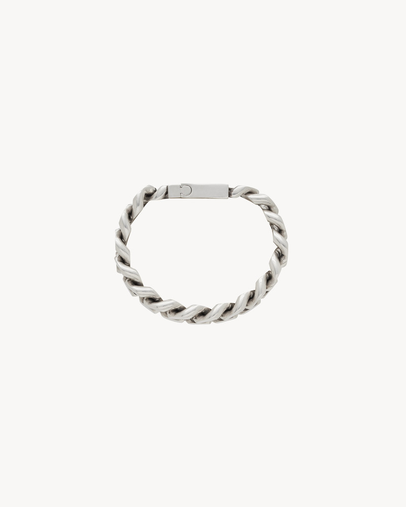 SAINT LAURENT metal curb chain bracelet outlook