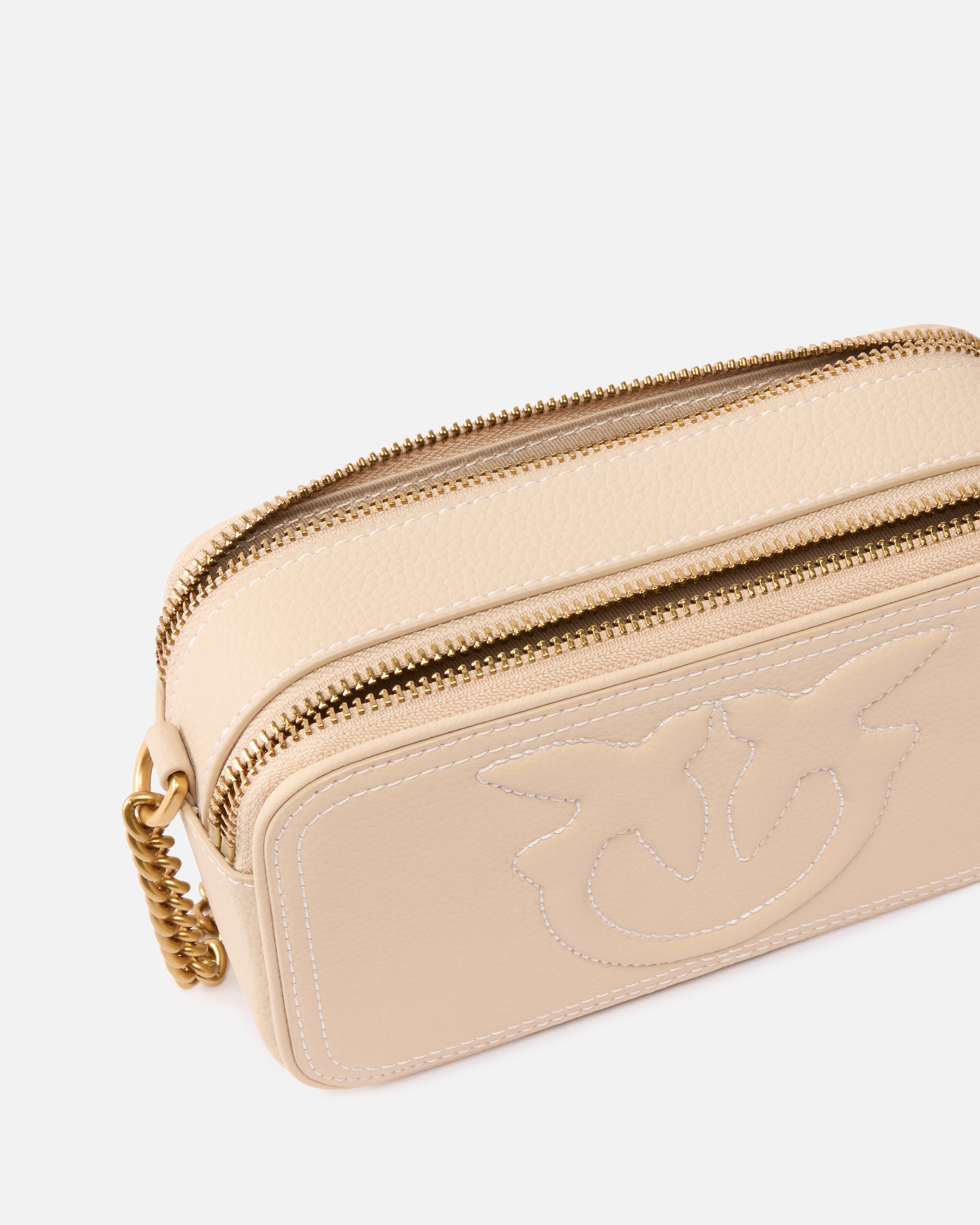 SMALL CROSSBODY BAG WITH RAISED LOVE BIRDS LOGO - 4