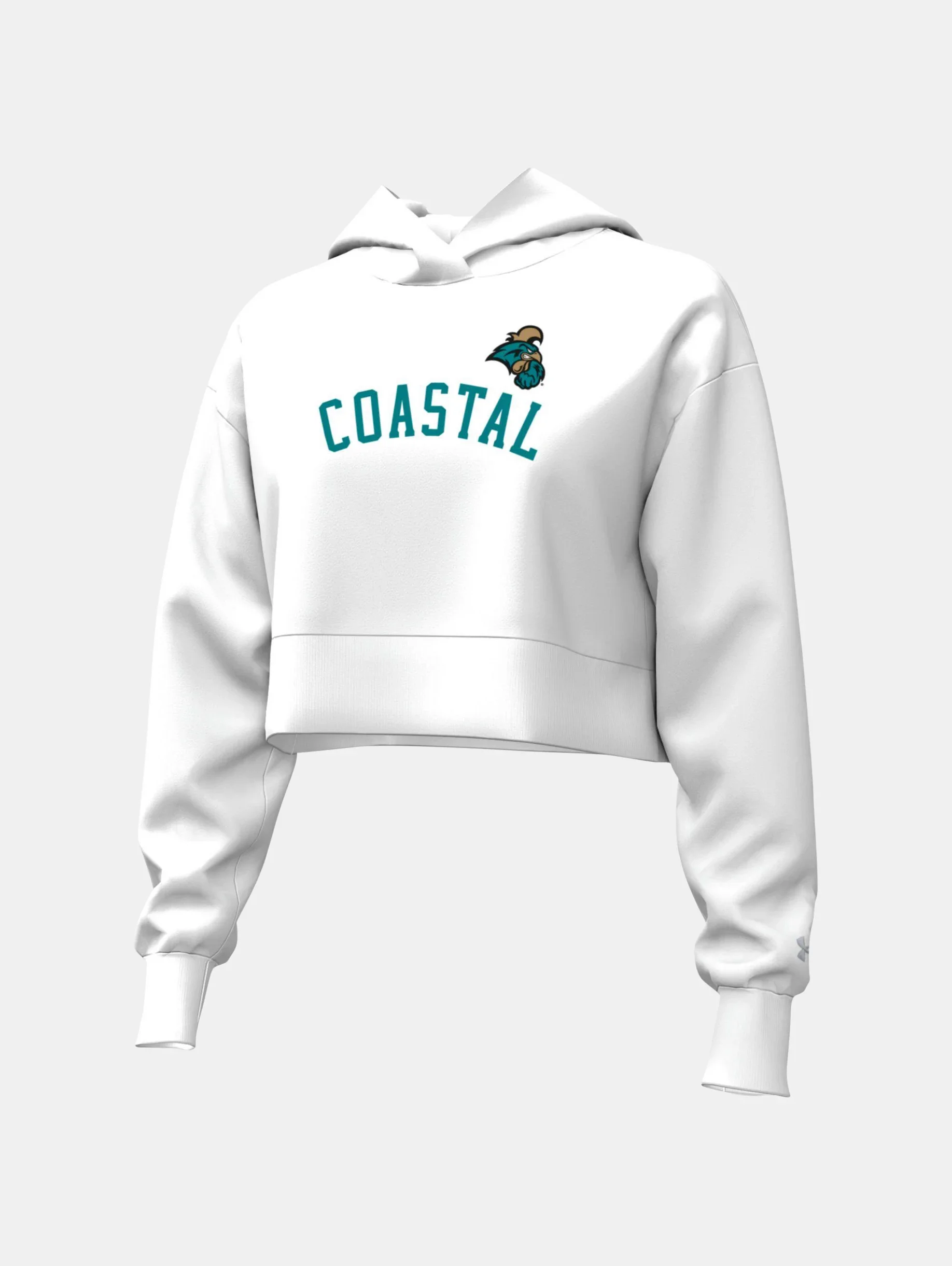 Women's UA Rival Fleece Collegiate Cropped Hoodie - 1