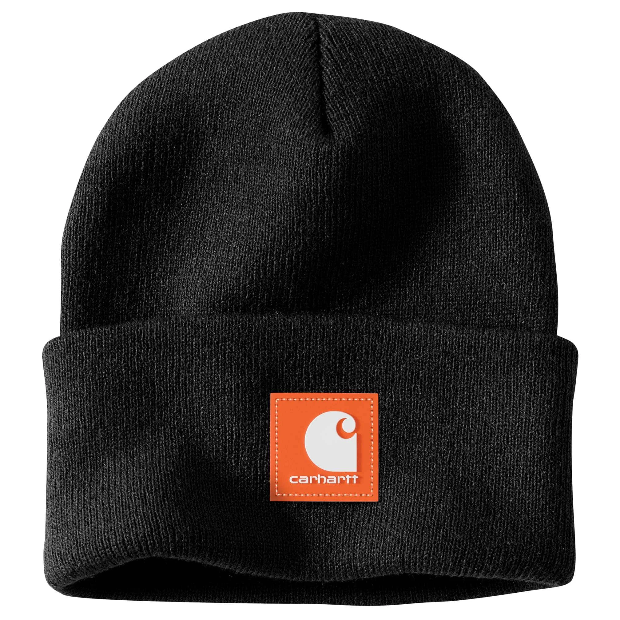 Knit Rubber Patch Beanie - 1