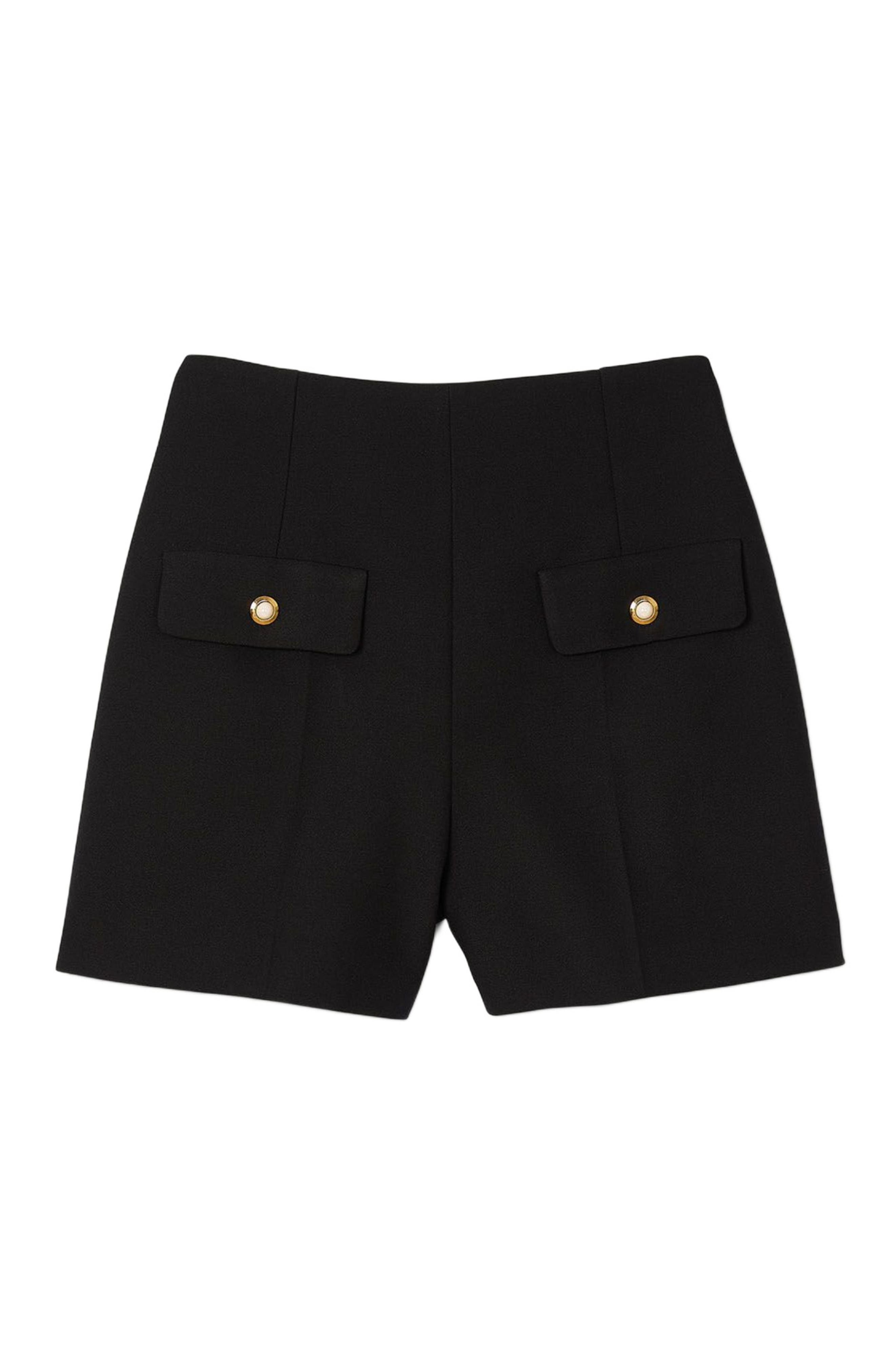 SANDRO High-waisted shorts in Black at Nordstrom - 4