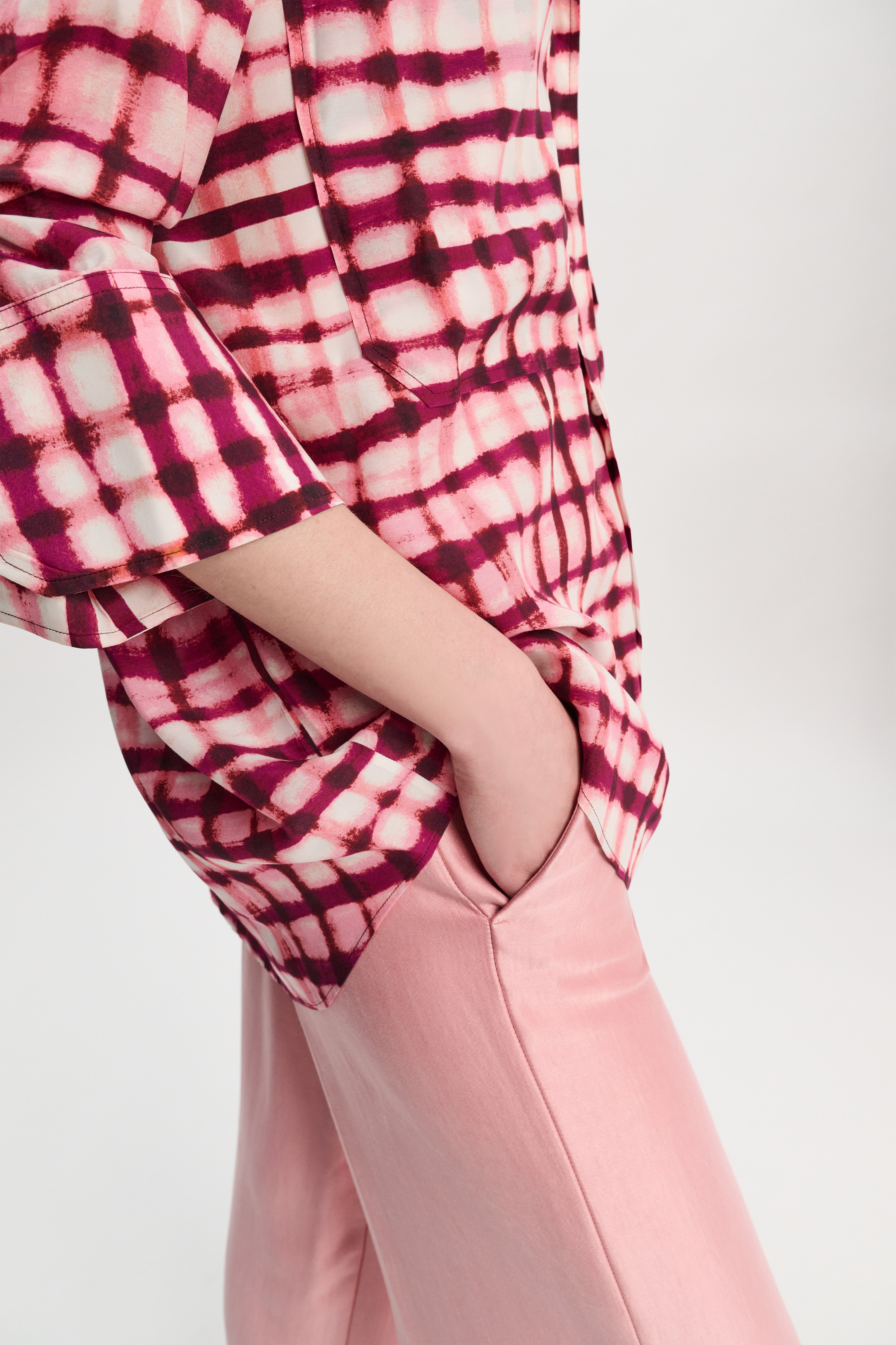 CHECKED STATEMENT blouse - 5