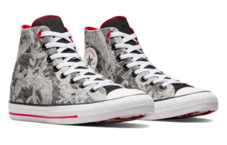 Converse Chuck Taylor All Star YOTD High Top 'Dragon Graphic Black White' A08702C - 2