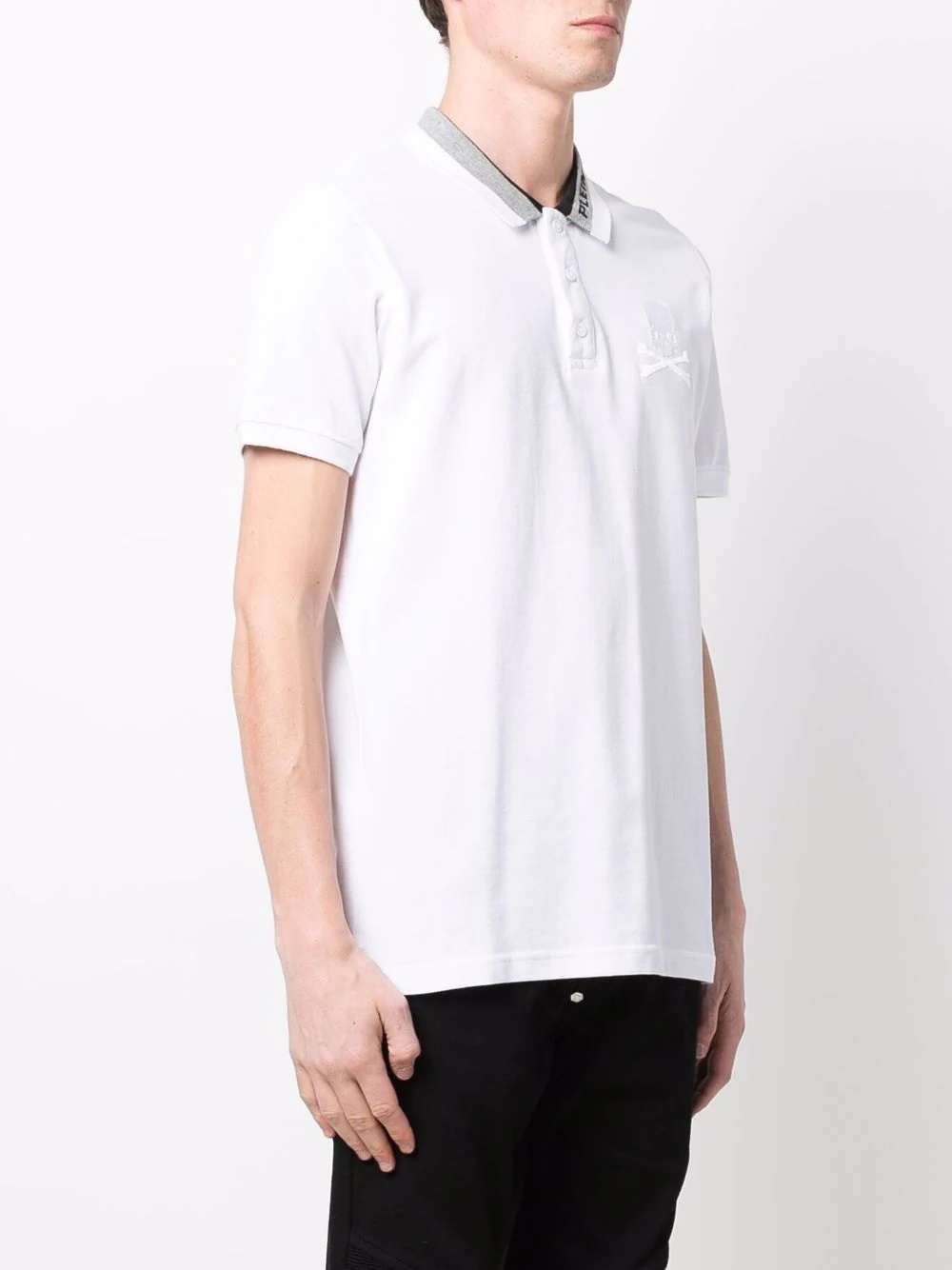 logo embroidered polo shirt - 3