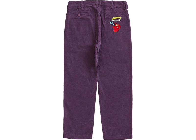 Supreme Supreme Gonz Corduroy Chino Pant Purple outlook
