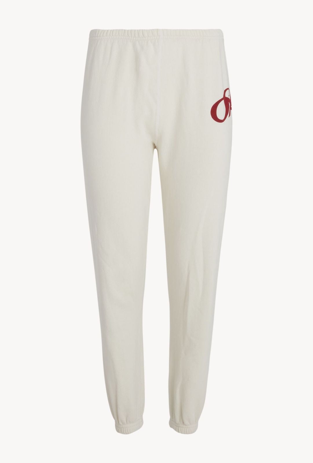 OFF WHITE COTTON LOGO SCRIPT SWEATPANTS - 3