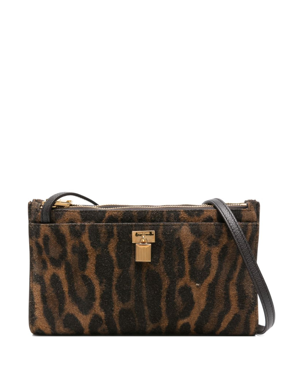 leopard-print crossbody bag - 1