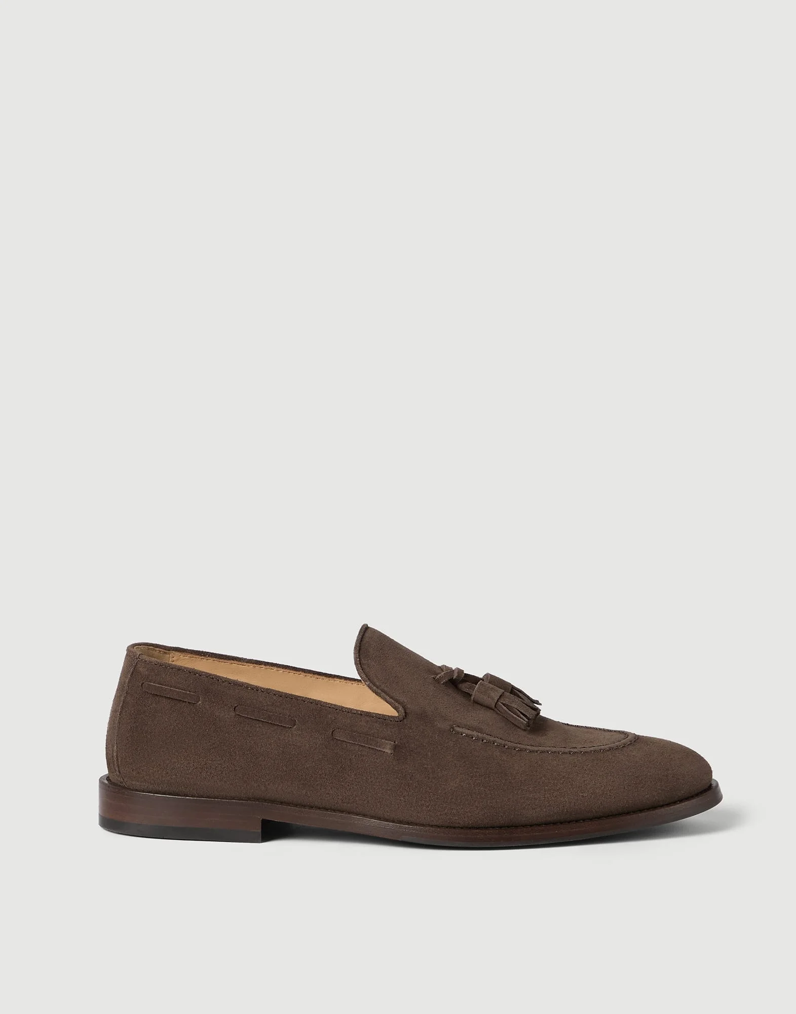 Suede loafers with tassels - 1