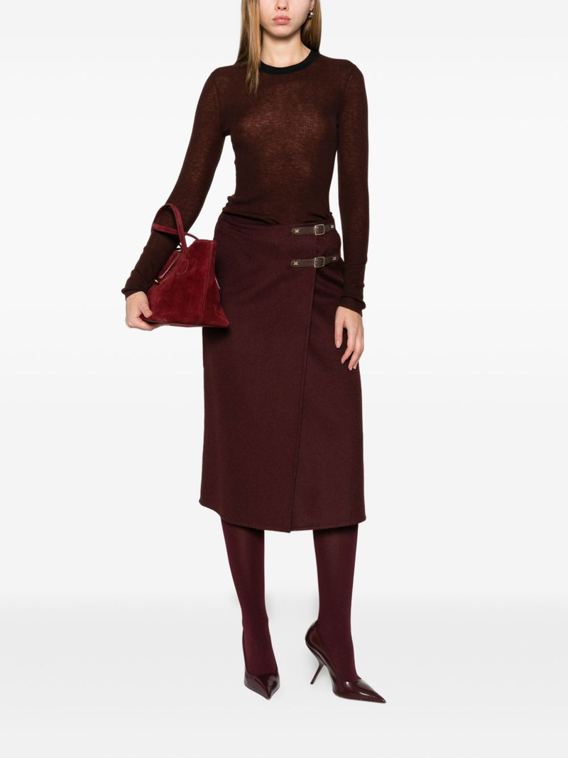 Max Mara buckled wrap skirt outlook