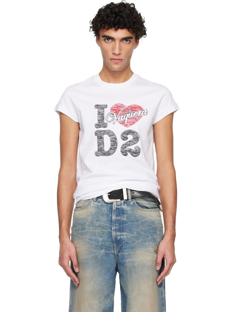 White Vaquera Edition Destroyed Cup Sleeves T-shirt 1