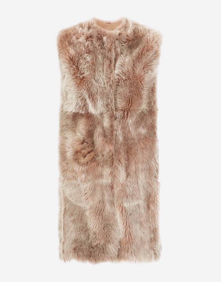 Sleeveless sheepskin coat - 1