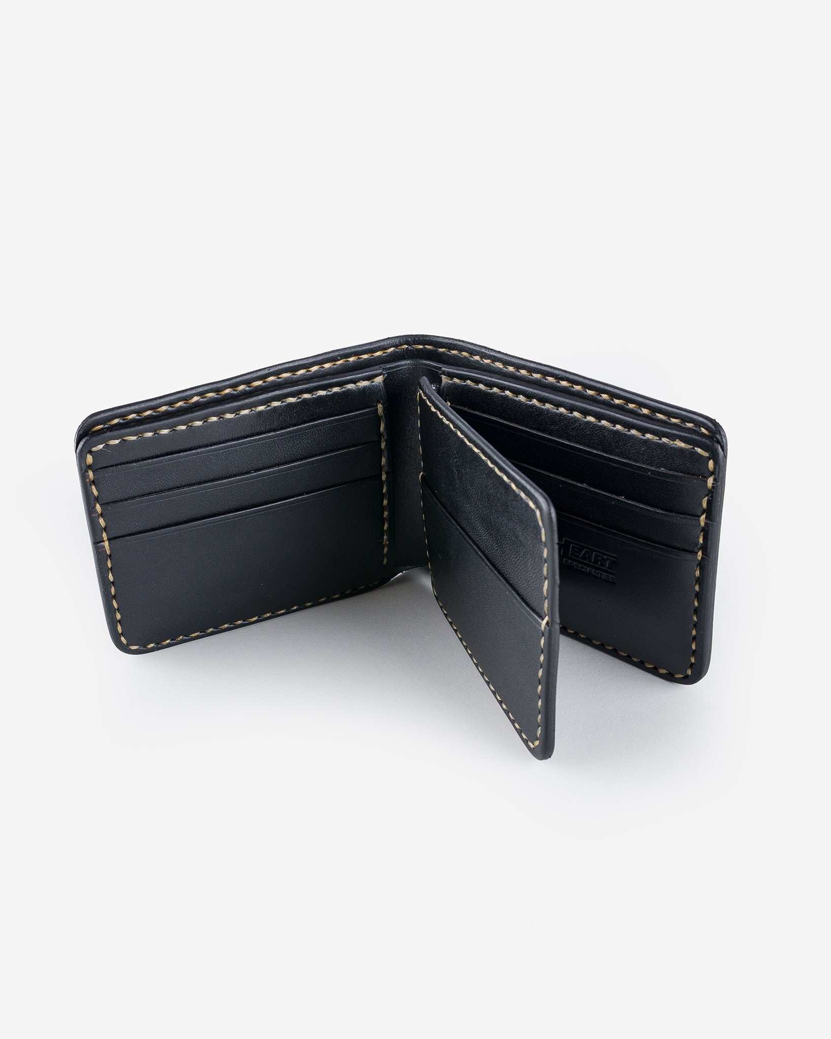 IHG-035-BLK Calf Folding Wallet - Black - 4