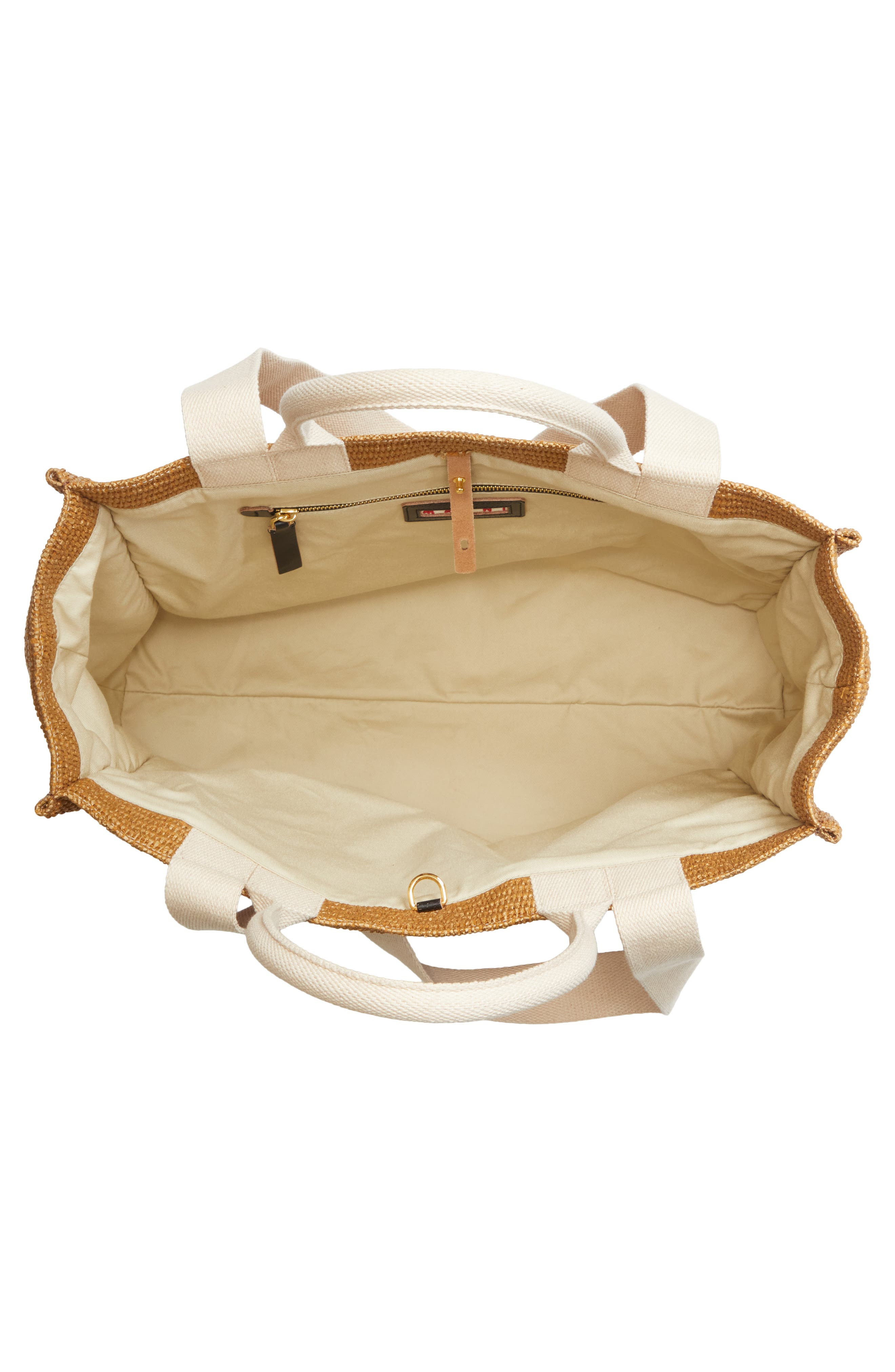 Marni Large Floral Embroidered Tote in Natural at Nordstrom - 5