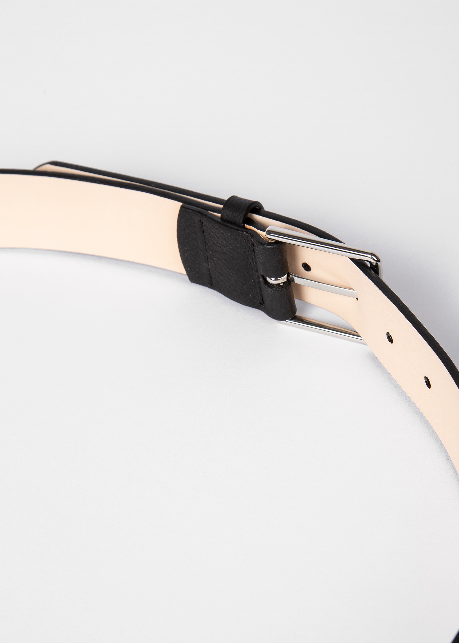 Grained Leather 'Signature Stripe' Belt - 5