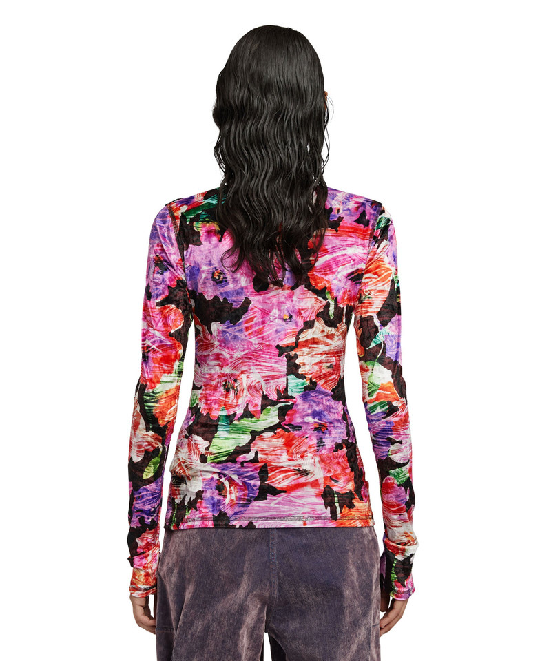 Elasticized blouse with "Blossom Hallucination" print 3