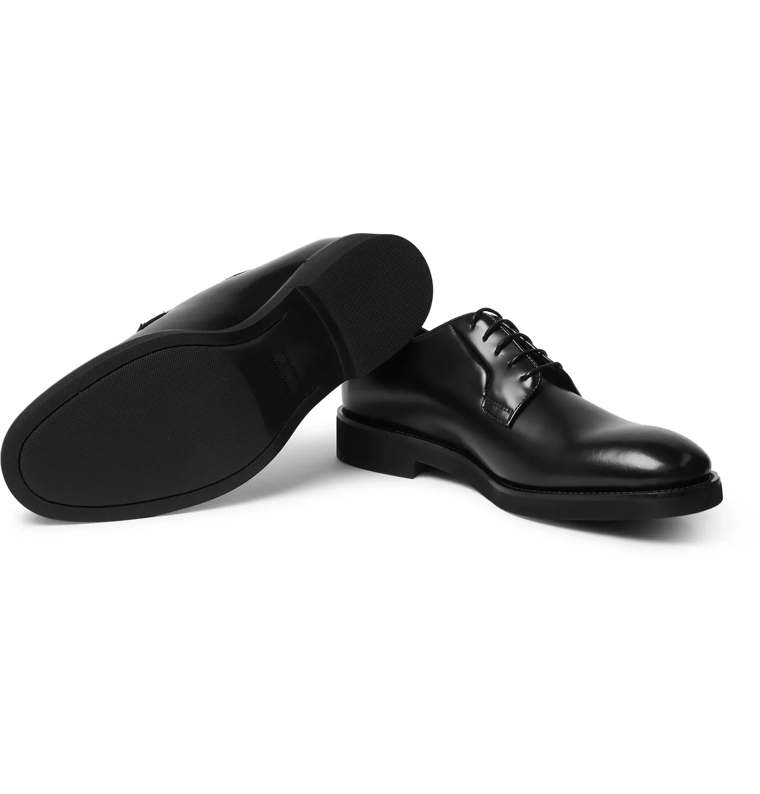 Ludlow Polished-Leather Derby Shoes - 6