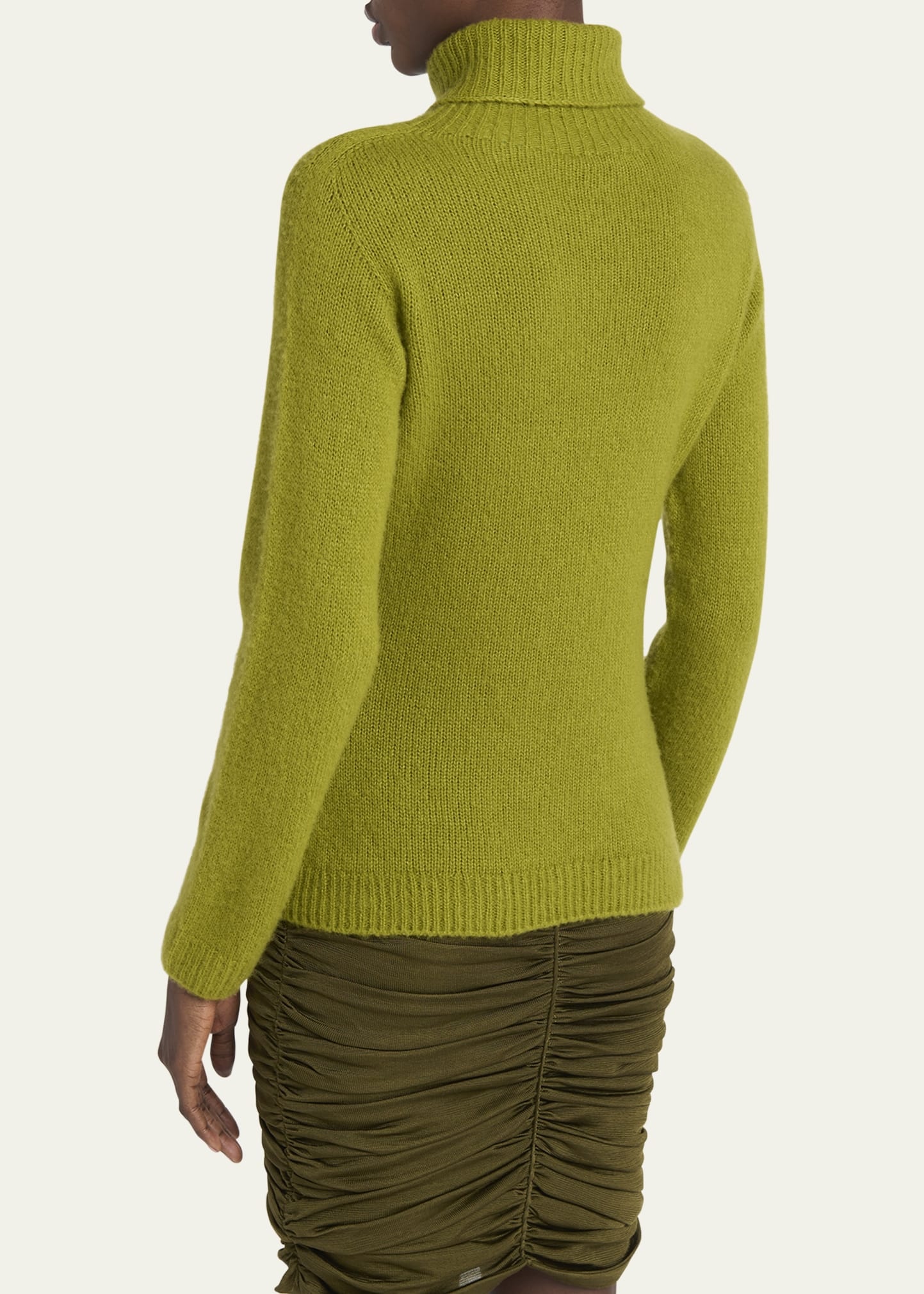 Cashmere-Silk Turtleneck Sweater - 3