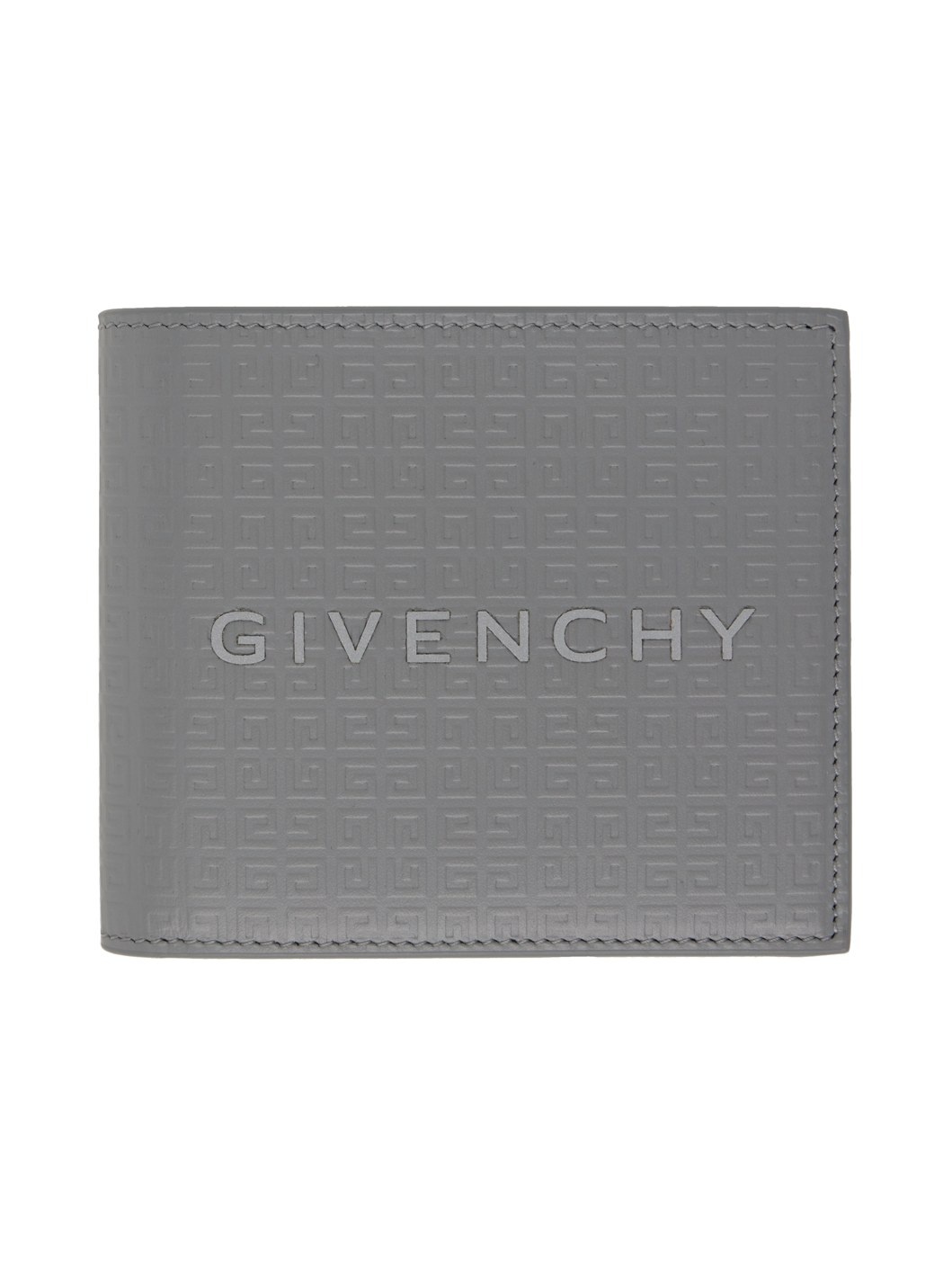 Gray 4G Micro Leather Wallet - 1