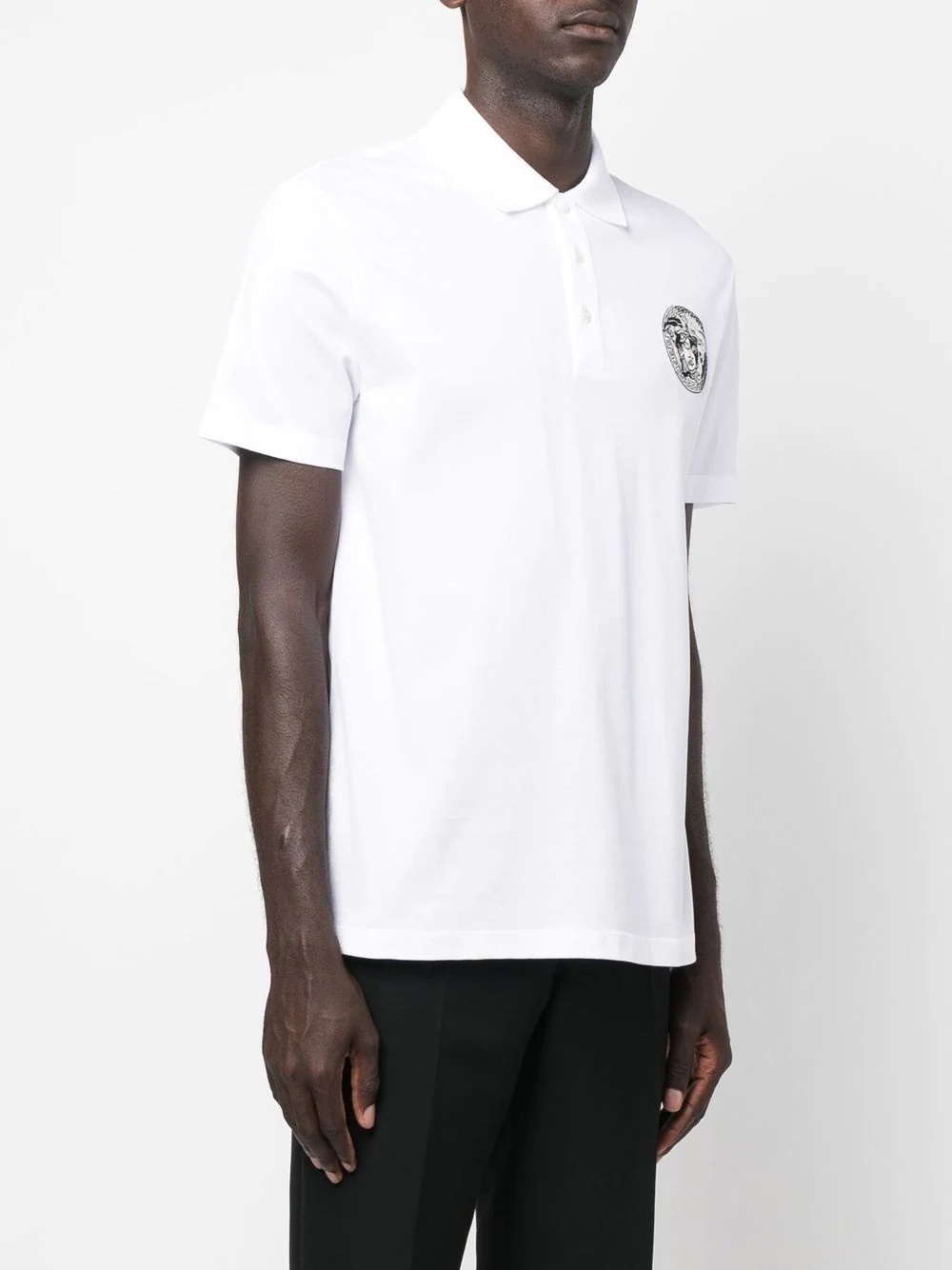 Medusa-patch polo shirt - 3