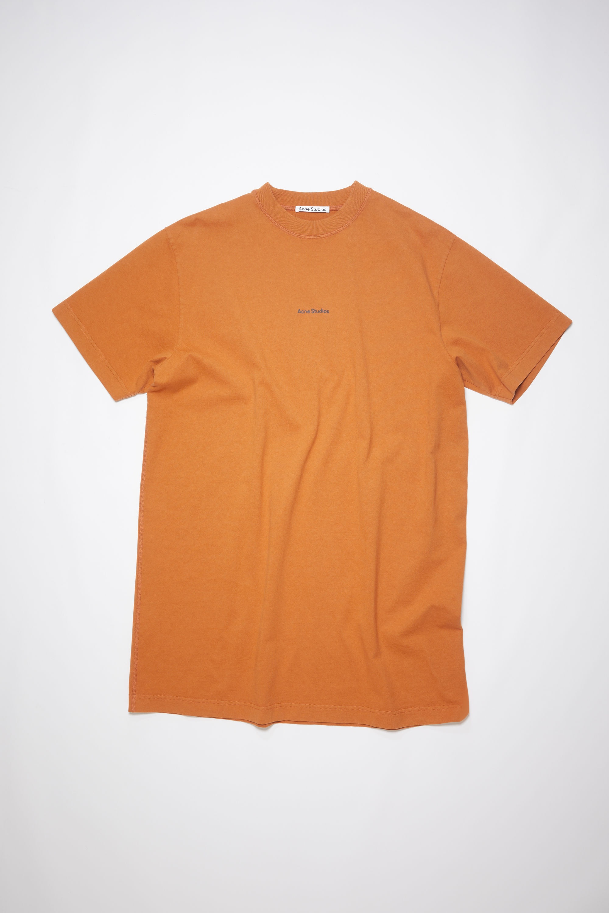 Logo t-shirt dress - Burnt orange - 1