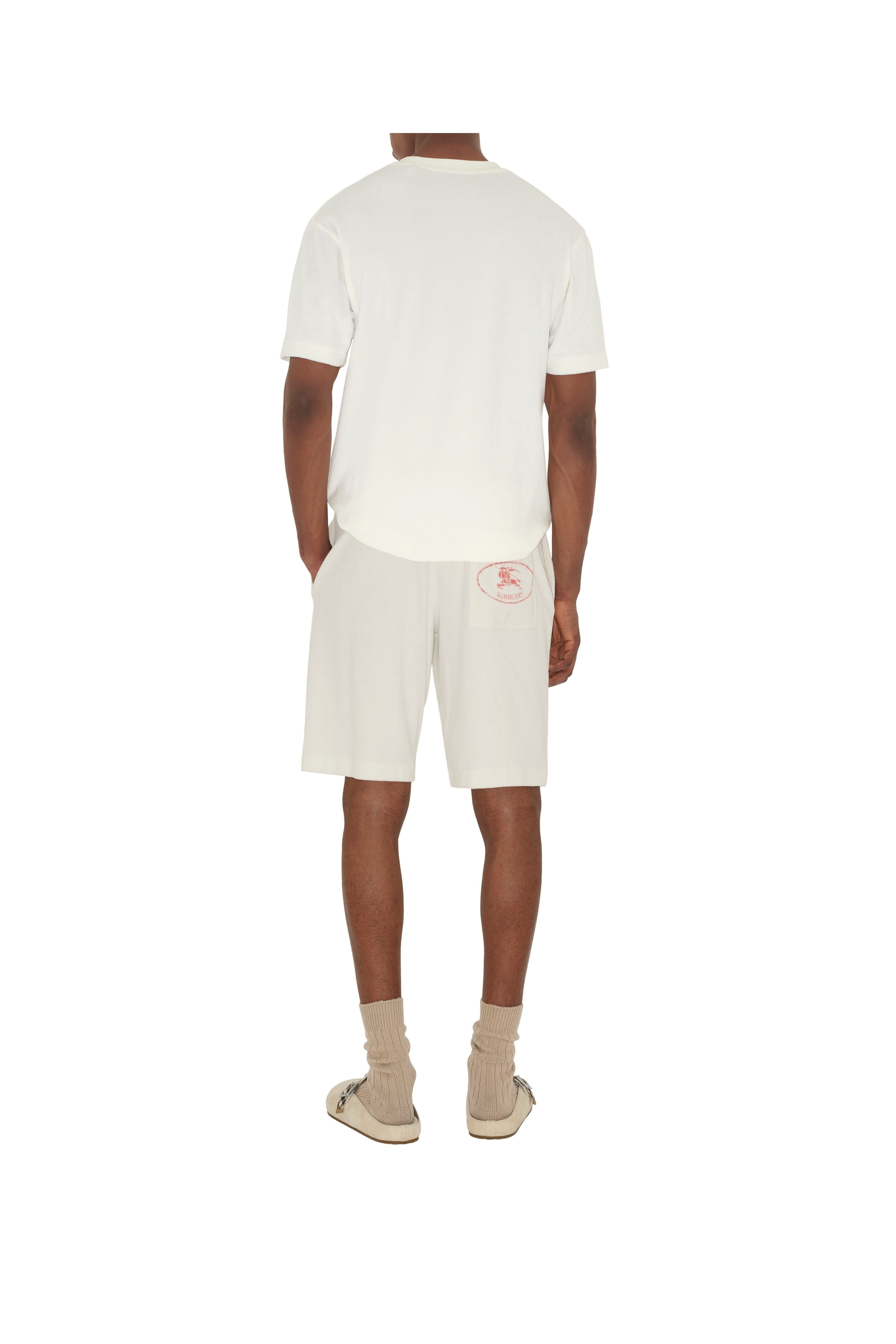 burberry Towelling Shorts in Chalk White at Nordstrom - 4