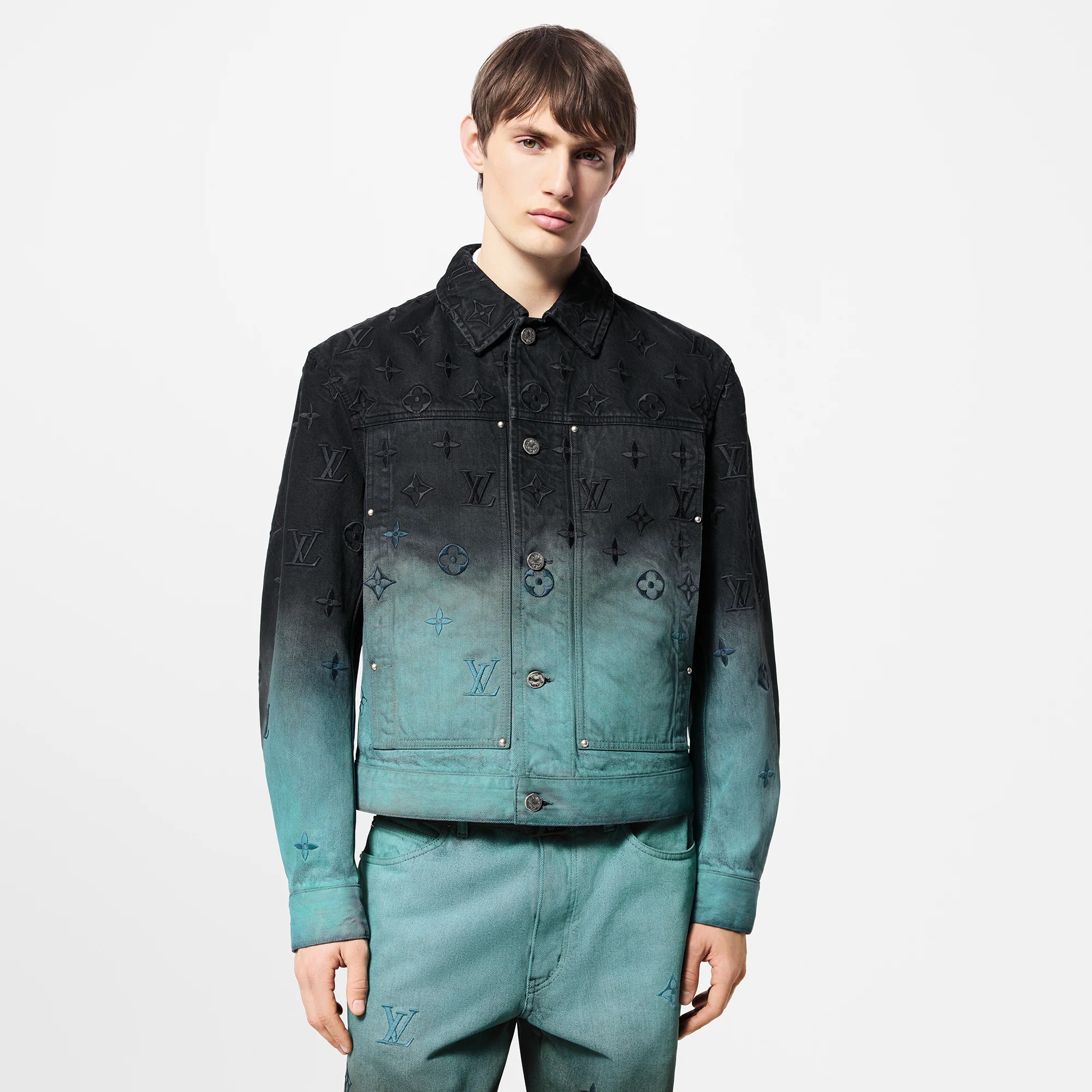 Embroidered Denim Blouson - 2